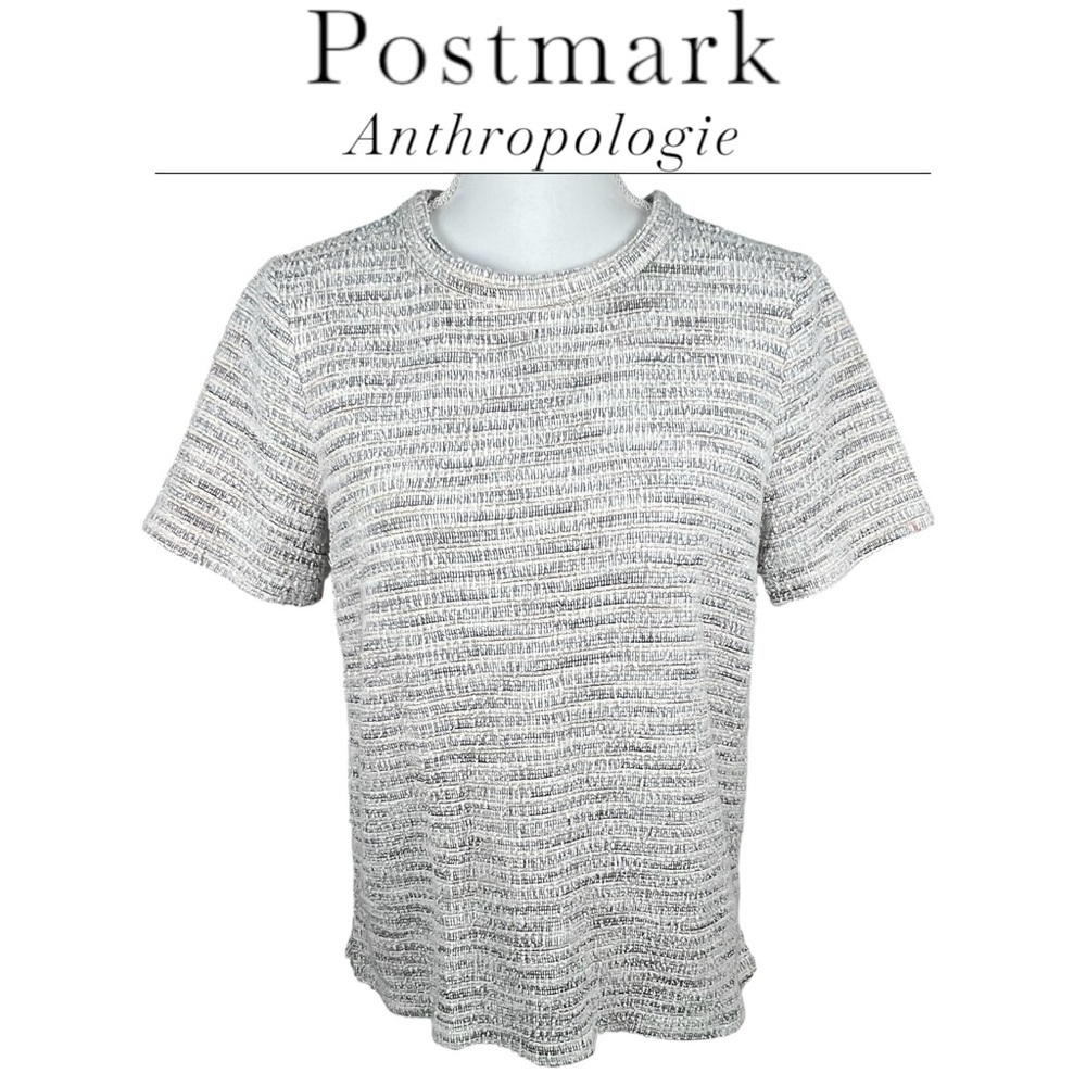 Anthropologie | Postmark | Tweed Metallic Multicolor Top